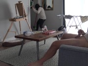 انتهيت من التنظيف له وقال أريد أن أريكم قضيبي الكبير ARAB SYRIAN CLEANING MAID FIRST TIME 2/16