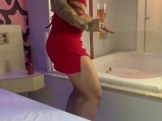 Morena perfeita tatuada se deliciando na pica💦😈 1/16