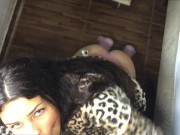 I made him cum all over his mouth until it ran down the sides 13/16