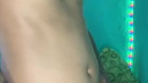 Twink horny jerking off big cock 😈