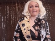 Cum Eating Instructions Video - sexy blonde  - FemDom POV sexy clip