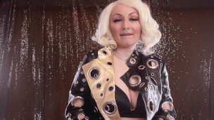 Cum Eating Instructions Video - sexy blonde  - FemDom POV sexy clip