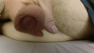 Twink Edging and Cum in Bed