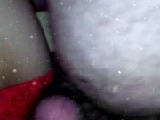 Christmas fuck, cumshot in hat 10/16