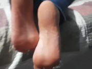 Removing the baby sitter's dirty socks and giving her a creampie 3/16