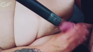 vacuuming my cock