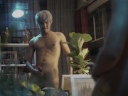 Standing masturbation then cum 15/16