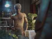 Standing masturbation then cum 16/16