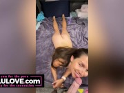 Babe sucking YOUR dick w/ spit & saliva then doggystyle sex & queefing pussy farting creampie squirting back out - Lelu Love 2/16