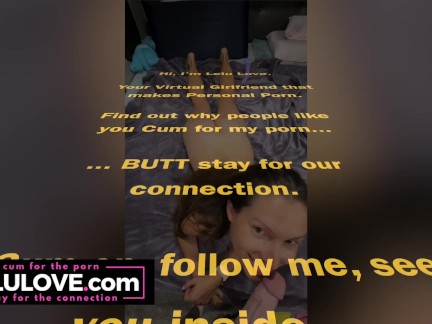 Babe sucking YOUR dick w/ spit & saliva then doggystyle sex & queefing pussy farting creampie squirting back out - Lelu Love