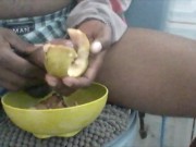 Epic Fail... Tired to fuck a fruit but ended up playing with my BigBlacBoyDick 6/16