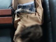 「まだイっちゃダメ！あいりも一緒にイク！！」制服ギャルがエロ尻を突き出してバックで突かれ絶頂 - Screenshot 12 of 16 - 素人