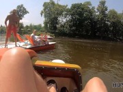 HUNT4K. Gorgeous chick gets naked and does it with boy next to hubby 3/16