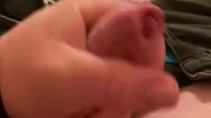 Uncut cock solo quick wank