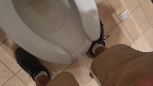 Clean restroom piss