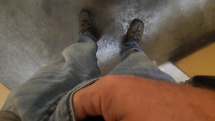 Long piss at work