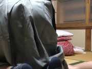 レトロな着物（羽織袴）のまま寝ちゃった女生徒に後ろからインサート、後半からは窓の月（後側位）で激しくピストン 6/16