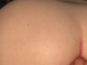 Naughty little slut rides me and tries to take it in her tight ass! Almost got caught ! 12/16