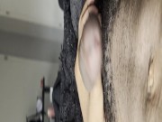 Showing Off My Long Black Cock With Morning Wood 11/16