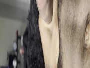 Showing Off My Long Black Cock With Morning Wood 14/16