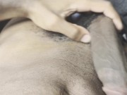 Showing Off My Long Black Cock With Morning Wood 4/16