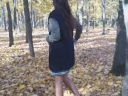 Close Up AUTOMN PEE # Public Park NO PANTIES