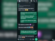 Chat de WhatsApp con mi mucama termina en sexo anal con CREAMPIE 10/16