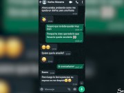 Chat de WhatsApp con mi mucama termina en sexo anal con CREAMPIE 6/16