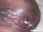 I fuck every hole of my ebony slut toy and cum in each of them 16/16