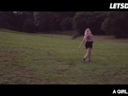 Beautiful Lesbians Vanessa Decker & Angel Wicky Finger & Lick Their Slutty Holes Outdoors - A GIRL KNOWS 2/16