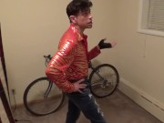 XXX Jock Maolo the Pornstar Rides A Bike Naked! 2/16