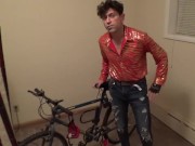 XXX Jock Maolo the Pornstar Rides A Bike Naked! 4/16