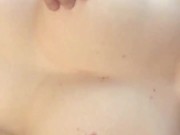 big natural tit play- busty goth babe breast play and nipple squeeze compilation 4/16