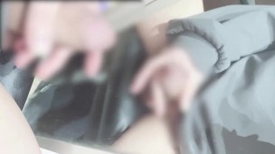 オナニー大好き系男子の鏡にぶっかけ射精♡快感に耐えられず精液出しちゃった　Cute boys cam shot in the mirror.