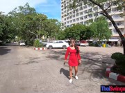 Busty Asian amateur GF cock sucking and dick riding after a pizza lunch 8/16