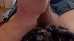 jacking off with cum shot