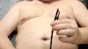 stretch small dick with pissing