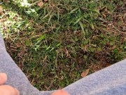 Backyard Pissing Sitting Down 1/16