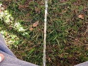 Backyard Pissing Sitting Down 11/16