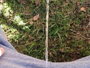 Backyard Pissing Sitting Down 13/16