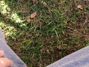 Backyard Pissing Sitting Down 15/16