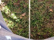 Backyard Pissing Sitting Down 5/16
