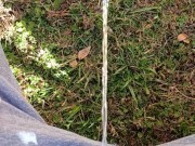 Backyard Pissing Sitting Down 6/16