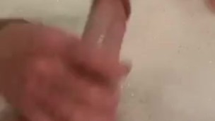 Jerking off in bathtub