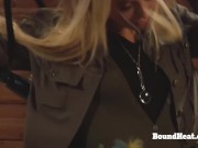 Busty Teen Lesbian Chick Undressed To Show Perfect Boobs For Mistress 12/16