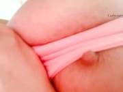 JOI and cum countdown under my bouncing boobs! 3/16