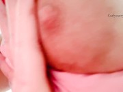 JOI and cum countdown under my bouncing boobs! 7/16