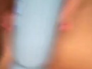 Making my tight 19 year old pussy wet using my vibrator 10/16