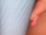 Making my tight 19 year old pussy wet using my vibrator 11/16