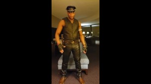 KennieJai strips and dances in leather
